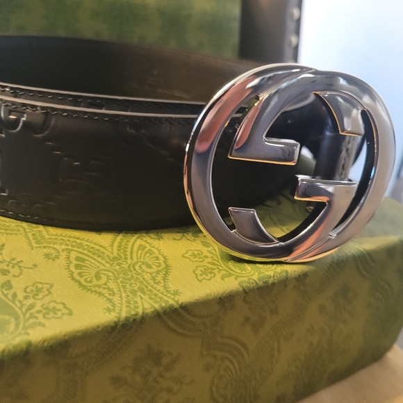 Gucci Interlocking GG 40mm Belt - Picture 2 of 5